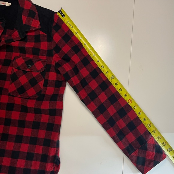 FAHERTY Women’s Daly Shirt Collins Plaid Red and Black Cotton Flannel Size Large - Picture 15 of 15